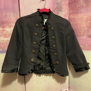 Charlotte Russe Cropped Military Jacket